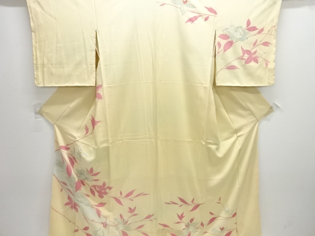 アンティーク　薔薇模様着物